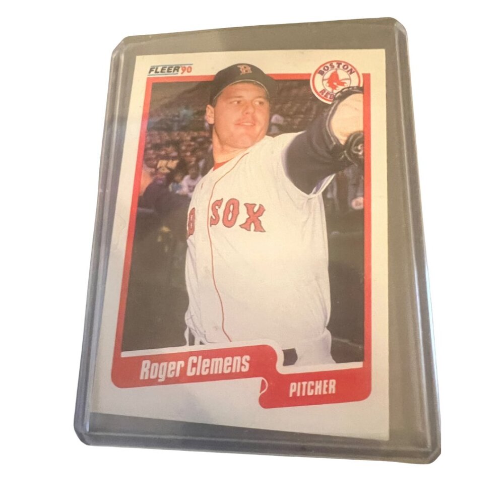 Unrated 1990 Fleer 271 Roger Clemens Error Card “Katv, TX” Rare Boston Red Sox